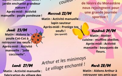 Vacances d’avril – 6 ans