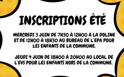 Programmes été 2026 – 6 ans